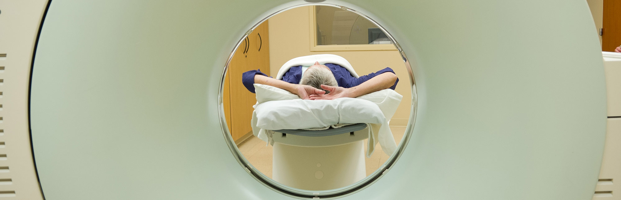 Image of person inside CT Imaging machine at Cascade Medical