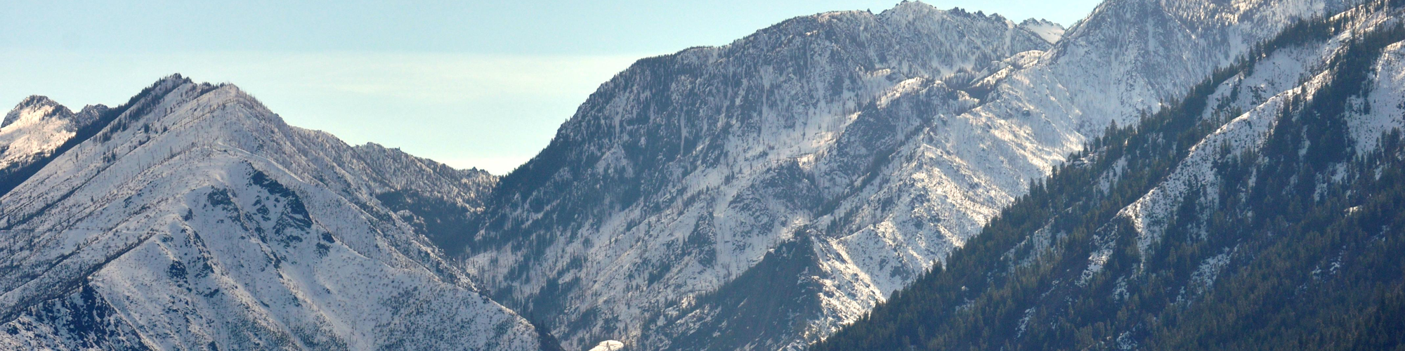 A view of the Mt. Stuart range from North Road in Peshastin.