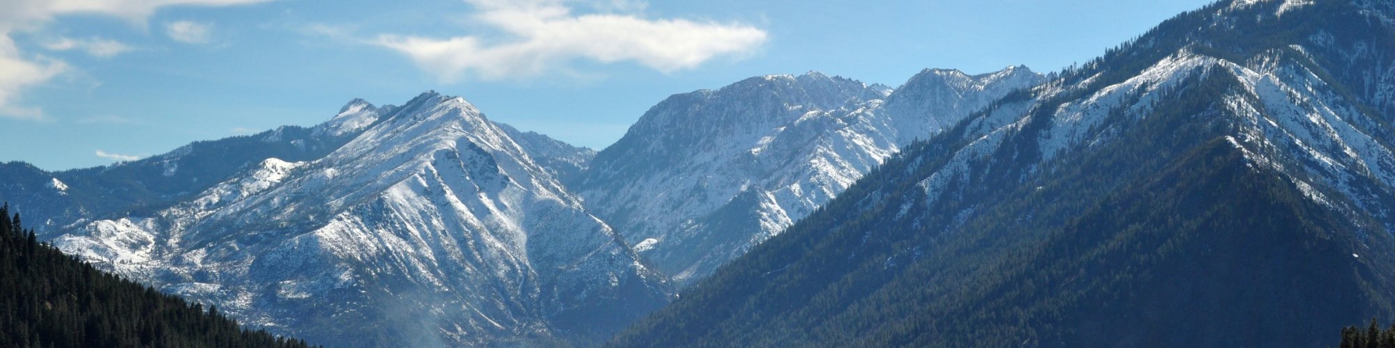 The Enchantments from North Road in Peshastin.